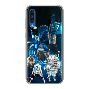 Силиконовый чехол на Samsung Galaxy A50 с принтом Реал Роналдо Силиконовый чехол на Samsung Galaxy A50 с принтом Реал Роналдо