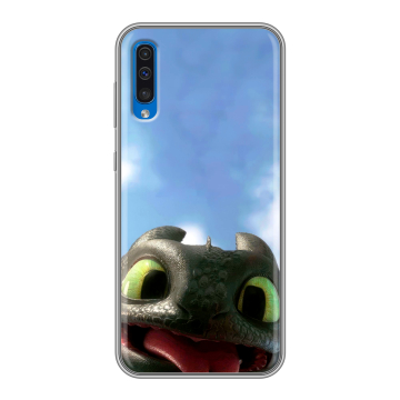 Силиконовый чехол на Samsung Galaxy A50 с принтом Как приручить дракона