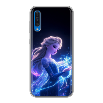 Силиконовый чехол на Samsung Galaxy A50 с принтом Холодное сердце Frozen