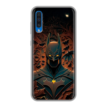 Силиконовый чехол на Samsung Galaxy A50 с принтом Batman Бэтмен Силиконовый чехол на Samsung Galaxy A50 с принтом Batman Бэтмен