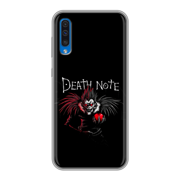 Силиконовый чехол на Samsung Galaxy A50 с принтом Death note Тетрадь смерти