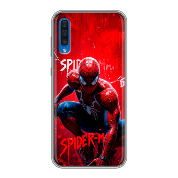 Силиконовый чехол на Samsung Galaxy A50 с принтом Spiderman Человек паук Силиконовый чехол на Samsung Galaxy A50 с принтом Spiderman Человек паук