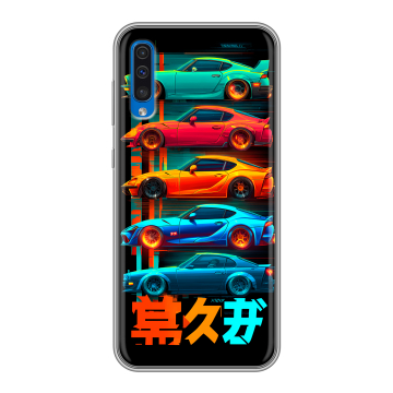 Силиконовый чехол на Samsung Galaxy A50 с принтом машины тачки Силиконовый чехол на Samsung Galaxy A50 с принтом машины тачки