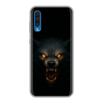 Силиконовый чехол на Samsung Galaxy A50 с принтом Волк Силиконовый чехол на Samsung Galaxy A50 с принтом Волк