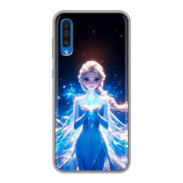 Силиконовый чехол на Samsung Galaxy A50 с принтом Холодное сердце Frozen