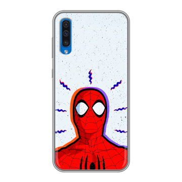 Силиконовый чехол на Samsung Galaxy A50 с принтом Spiderman Человек паук Силиконовый чехол на Samsung Galaxy A50 с принтом Spiderman Человек паук