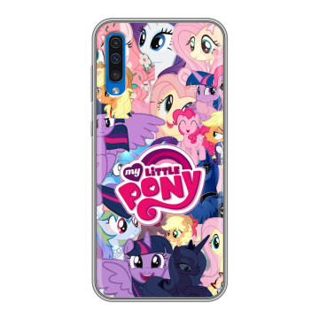 Силиконовый чехол на Samsung Galaxy A50 с принтом My little pony Дружба чудо Силиконовый чехол на Samsung Galaxy A50 с принтом My little pony Дружба чудо