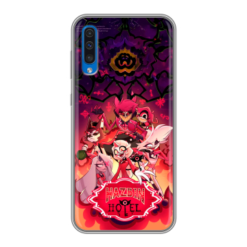 Силиконовый чехол на Samsung Galaxy A50 с принтом Hazbin Hotel Отель Хазбин