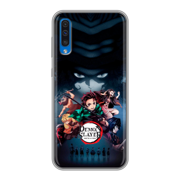 Силиконовый чехол на Samsung Galaxy A50 с принтом Demon Slayer Клинок рассекающий демонов