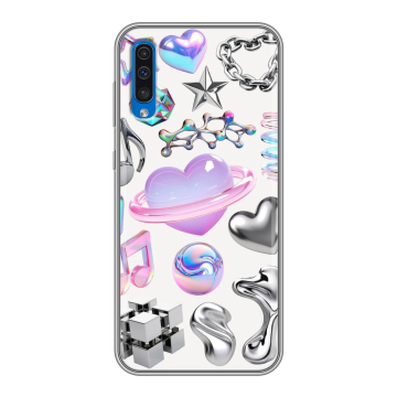 Силиконовый чехол на Samsung Galaxy A50 с принтом Y2K