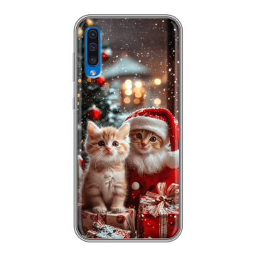 Силиконовый чехол на Samsung Galaxy A50 с принтом Новый год Силиконовый чехол на Samsung Galaxy A50 с принтом Новый год