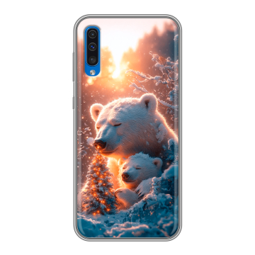 Силиконовый чехол на Samsung Galaxy A50 с принтом Новый год Силиконовый чехол на Samsung Galaxy A50 с принтом Новый год