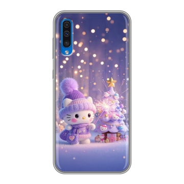 Силиконовый чехол на Samsung Galaxy A50 с принтом Новый год Силиконовый чехол на Samsung Galaxy A50 с принтом Новый год
