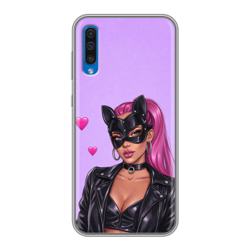 Силиконовый чехол на Samsung Galaxy A50 с принтом женский Силиконовый чехол на Samsung Galaxy A50 с принтом женский