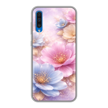 Силиконовый чехол на Samsung Galaxy A50 с принтом женский