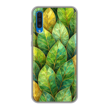 Силиконовый чехол на Samsung Galaxy A50 с принтом женский