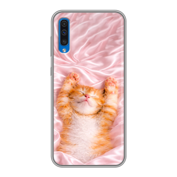 Силиконовый чехол на Samsung Galaxy A50 с принтом женский