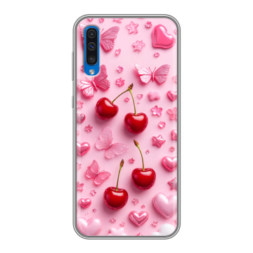 Силиконовый чехол на Samsung Galaxy A50 с принтом для девочек