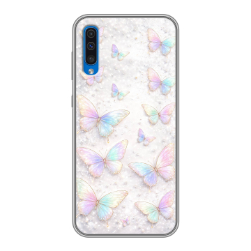 Силиконовый чехол на Samsung Galaxy A50 с принтом женский