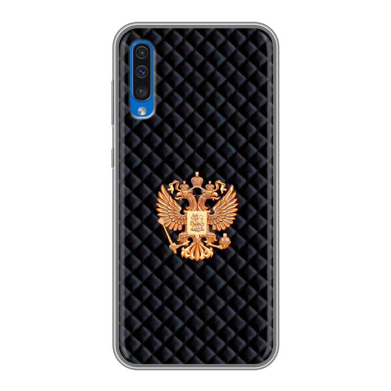 Силиконовый чехол на Samsung Galaxy A50 с принтом Герб России принт Силиконовый чехол на Samsung Galaxy A50 с принтом Герб России принт
