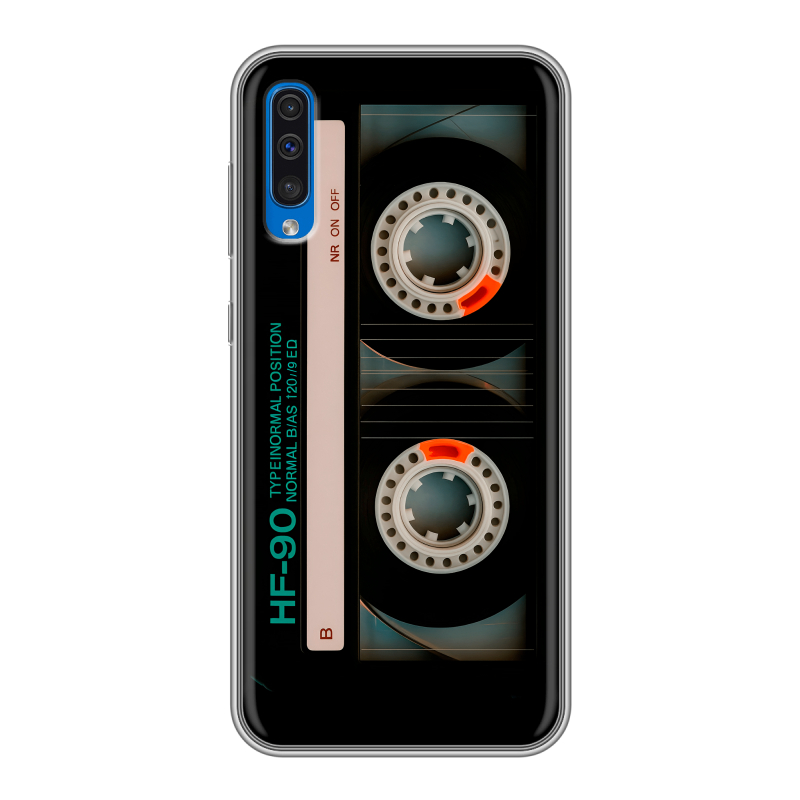 Силиконовый чехол на Samsung Galaxy A50 с принтом Кассета Силиконовый чехол на Samsung Galaxy A50 с принтом Кассета
