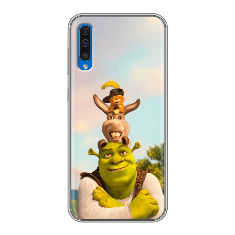 Силиконовый чехол на Samsung Galaxy A50 с принтом Шрек Shrek Силиконовый чехол на Samsung Galaxy A50 с принтом Шрек Shrek
