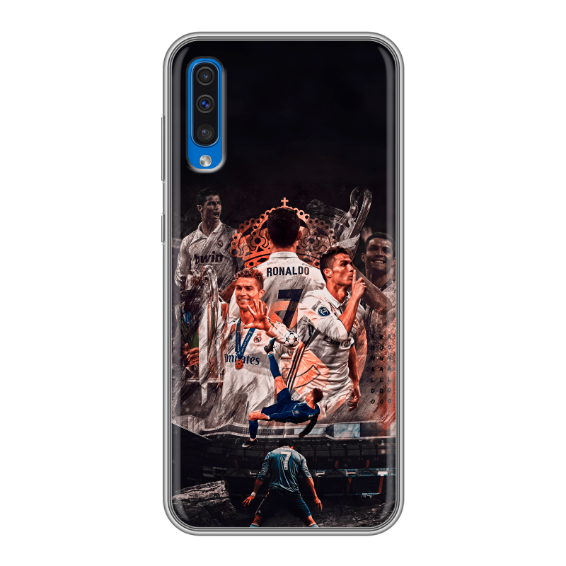 Силиконовый чехол на Samsung Galaxy A50 с принтом Реал Роналдо Real Ronaldo Силиконовый чехол на Samsung Galaxy A50 с принтом Реал Роналдо Real Ronaldo
