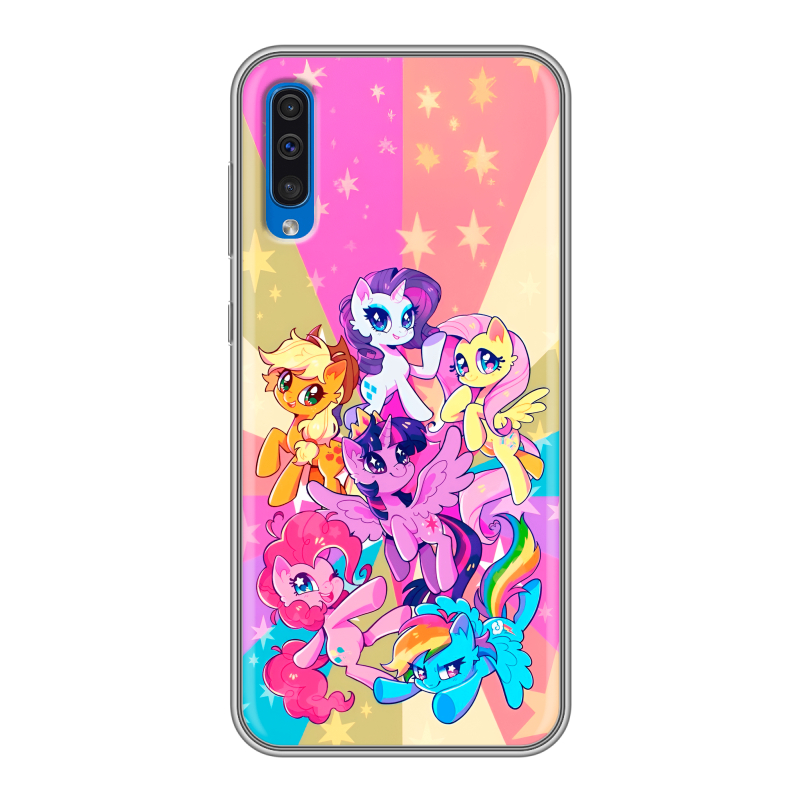 Силиконовый чехол на Samsung Galaxy A50 с принтом My little pony Дружба чудо Силиконовый чехол на Samsung Galaxy A50 с принтом My little pony Дружба чудо