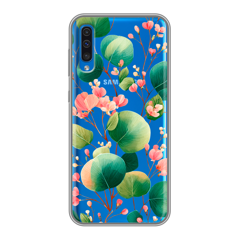 Силиконовый противоударный чехол на Samsung Galaxy A50 с принтом женский Силиконовый противоударный чехол на Samsung Galaxy A50 с принтом женский