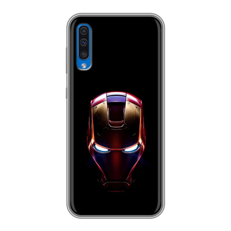 Силиконовый чехол на Samsung Galaxy A50 с принтом IronMan Железный человек Силиконовый чехол на Samsung Galaxy A50 с принтом IronMan Железный человек