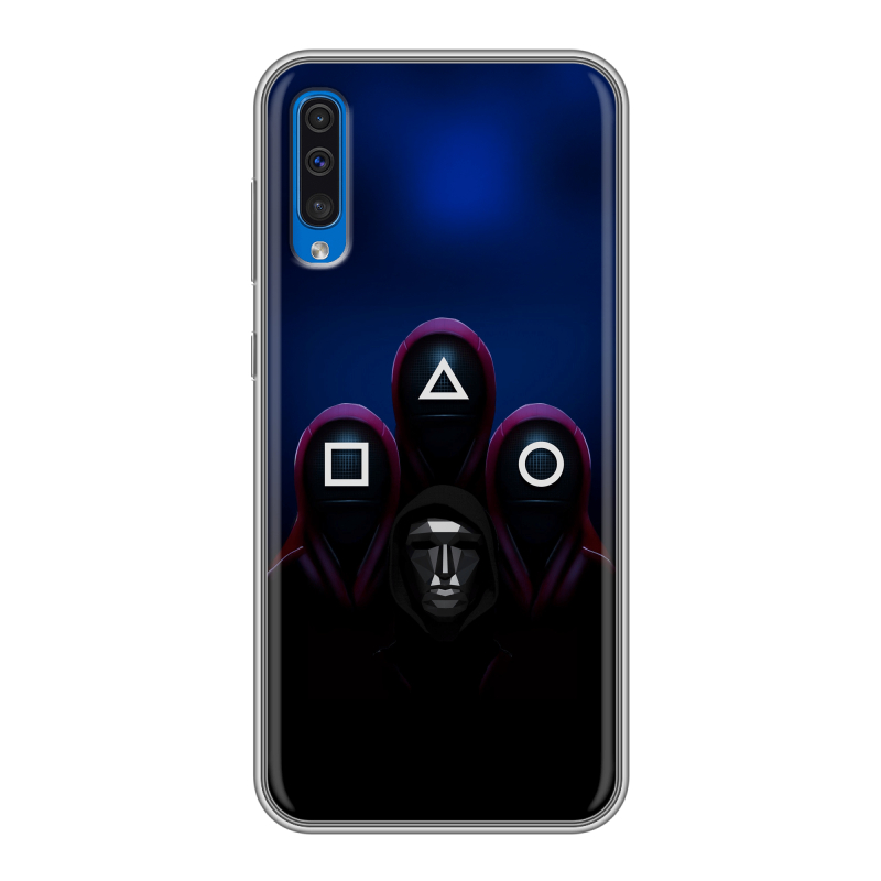 Силиконовый чехол на Samsung Galaxy A50 с принтом Игра Кальмара Силиконовый чехол на Samsung Galaxy A50 с принтом Игра Кальмара