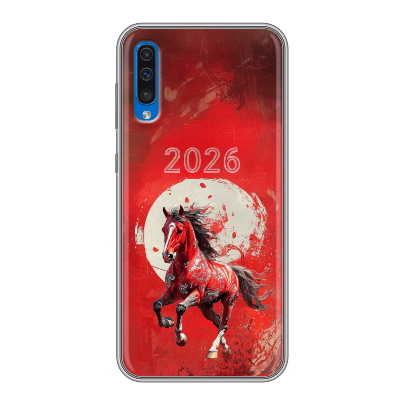 Силиконовый чехол на Samsung Galaxy A50 с принтом Новый год Силиконовый чехол на Samsung Galaxy A50 с принтом Новый год