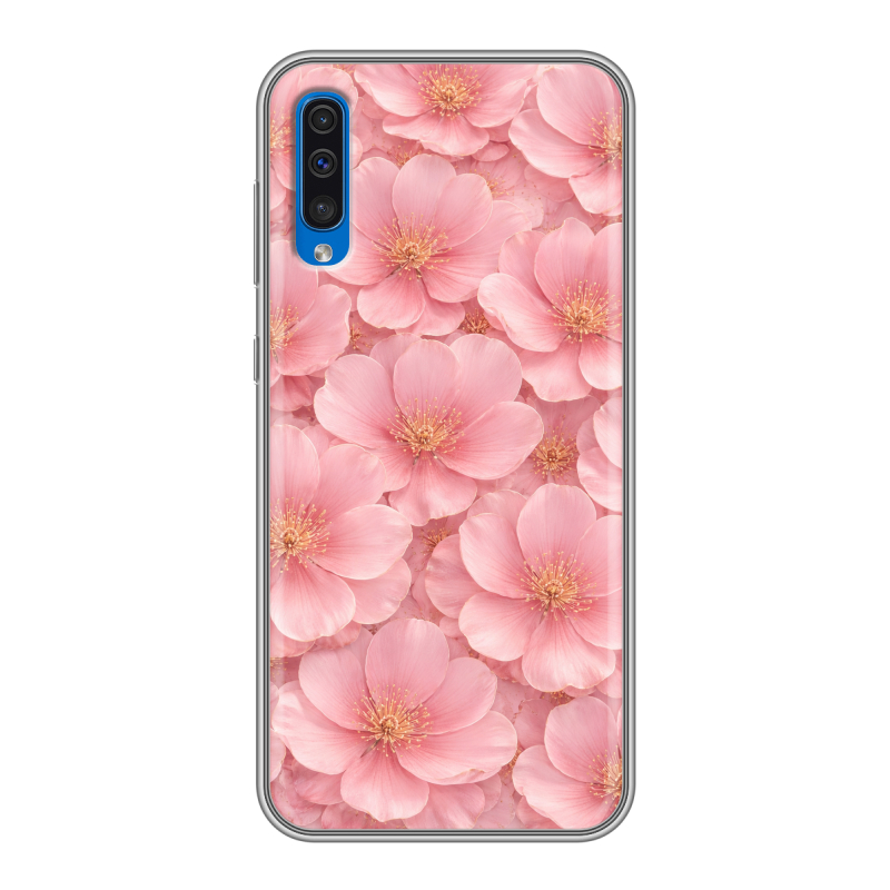 Силиконовый противоударный чехол на Samsung Galaxy A50 с принтом женский Силиконовый противоударный чехол на Samsung Galaxy A50 с принтом женский