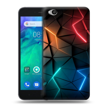 Силиконовый чехол на Xiaomi RedMi Go с принтом Абстракция неон Силиконовый чехол на Xiaomi RedMi Go с принтом Абстракция неон