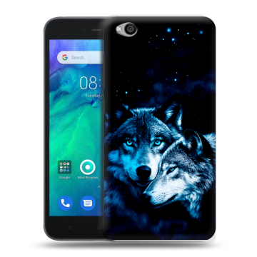 Силиконовый чехол на Xiaomi RedMi Go с принтом Волки Силиконовый чехол на Xiaomi RedMi Go с принтом Волки