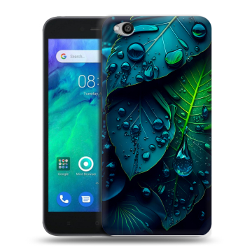 Силиконовый чехол на Xiaomi RedMi Go с принтом Листья Силиконовый чехол на Xiaomi RedMi Go с принтом Листья