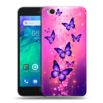 Силиконовый чехол на Xiaomi RedMi Go с принтом Бабочки