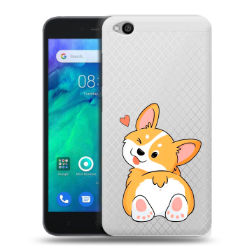Силиконовый чехол на Xiaomi RedMi Go с принтом Корги Силиконовый чехол на Xiaomi RedMi Go с принтом Корги