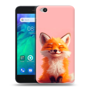 Силиконовый чехол на Xiaomi RedMi Go с принтом милая лиса