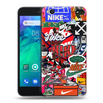 Силиконовый чехол на Xiaomi RedMi Go с принтом Найк Nike яркий Силиконовый чехол на Xiaomi RedMi Go с принтом Найк Nike яркий