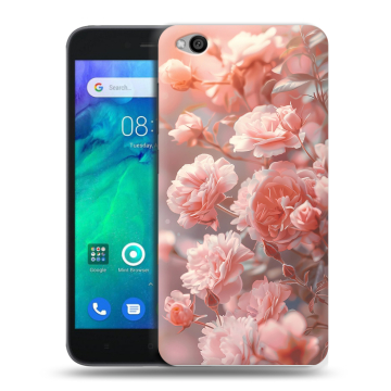 Силиконовый чехол на Xiaomi RedMi Go с принтом Розовые розы Силиконовый чехол на Xiaomi RedMi Go с принтом Розовые розы