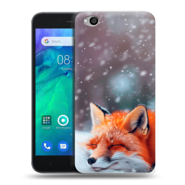 Силиконовый чехол на Xiaomi RedMi Go с принтом лиса Силиконовый чехол на Xiaomi RedMi Go с принтом лиса