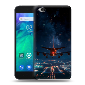 Силиконовый чехол на Xiaomi RedMi Go с принтом самолет Силиконовый чехол на Xiaomi RedMi Go с принтом самолет