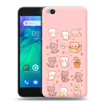 Силиконовый чехол на Xiaomi RedMi Go с принтом Hello Kitty Хелоу Кити