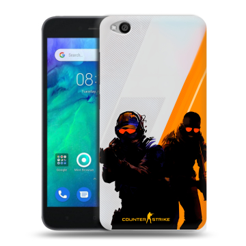 Силиконовый чехол на Xiaomi RedMi Go с принтом Контер страйк Counter strike