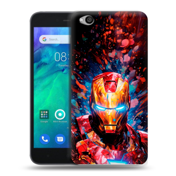 Силиконовый чехол на Xiaomi RedMi Go с принтом Железный человек Ironman Силиконовый чехол на Xiaomi RedMi Go с принтом Железный человек Ironman