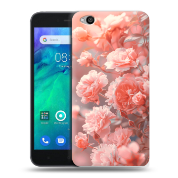 Силиконовый чехол на Xiaomi RedMi Go с принтом Розы цветы