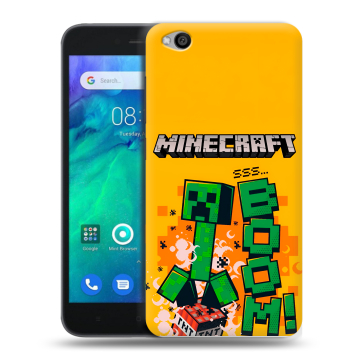 Силиконовый чехол на Xiaomi RedMi Go с принтом Майнкрафт Minecraft Силиконовый чехол на Xiaomi RedMi Go с принтом Майнкрафт Minecraft
