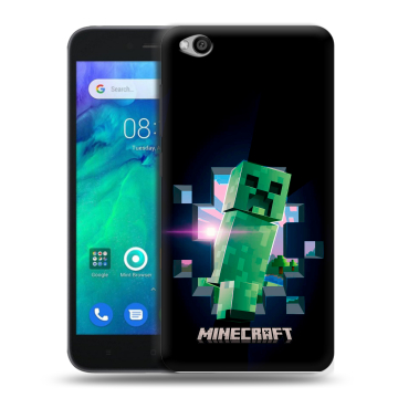 Силиконовый чехол на Xiaomi RedMi Go с принтом Майнкрафт Minecraft Силиконовый чехол на Xiaomi RedMi Go с принтом Майнкрафт Minecraft