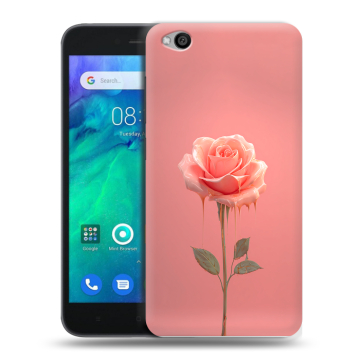 Силиконовый чехол на Xiaomi RedMi Go с принтом Розовая роза Силиконовый чехол на Xiaomi RedMi Go с принтом Розовая роза